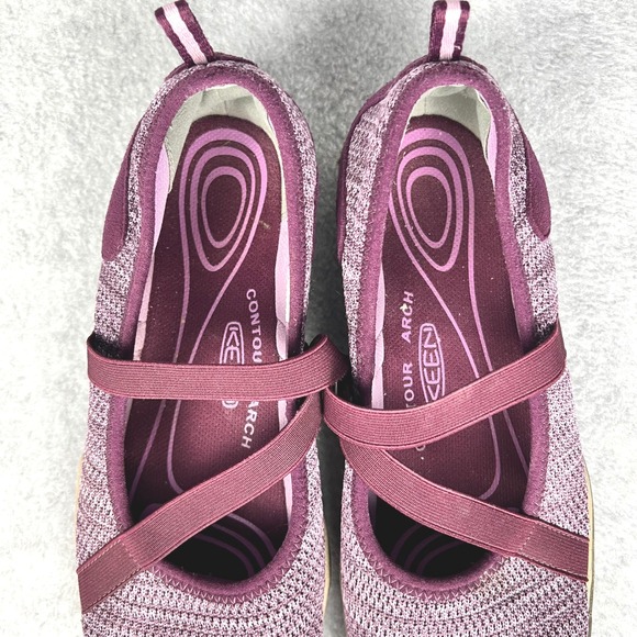 KEEN Mary Jane Hush Knit Purple Mesh Shoes Womens Size 9 Walking Hiking Outdoor - Picture 6 of 7